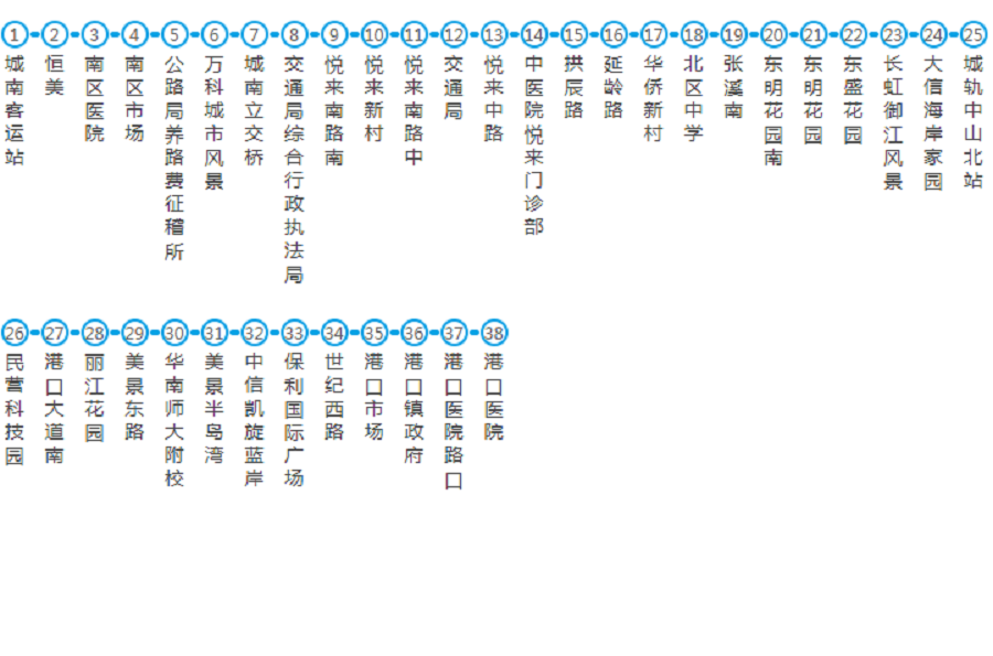 中山公交021路