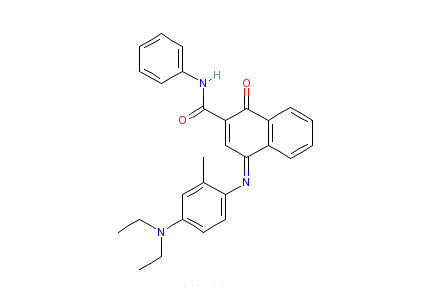 2-苯基羰基-1,4-萘醌-4-（4-二乙胺-2-甲基苯基）亞胺