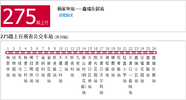 重慶公交275路