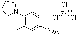 3-甲基-4-（1-吡咯烷基）重氮苯三氯鋅酸鹽