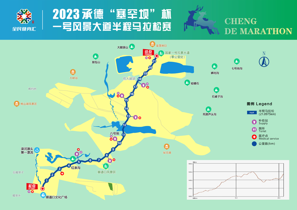 2023承德“塞罕壩”杯一號風景大道半程馬拉松賽