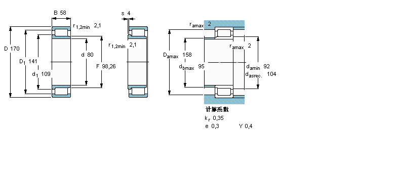 SKF NJG2316VH軸承