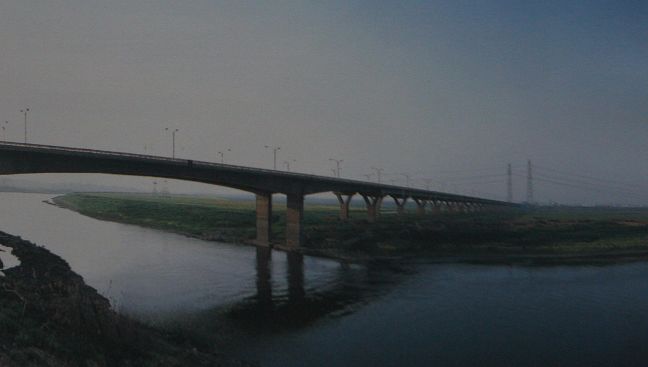 府河大橋(武漢市漢口岱山西北黃陂區府河大橋)