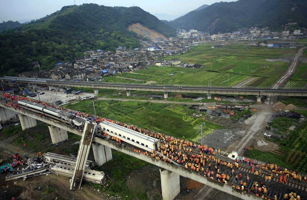 警鐘長鳴的中國溫州特大動車組追尾事故