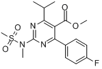 4-（4-氟苯基）-6-異丙基-2-[（N-甲基-N-甲磺醯）氨基]嘧啶-5-羧酸甲酯