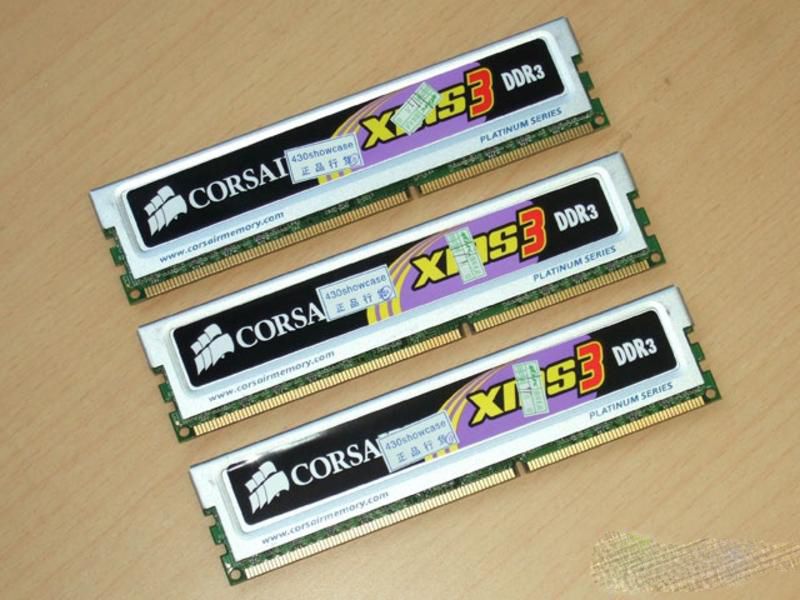 海盜船6GB DDR3 1600(TR3X6G1600C9)（三通道裝）