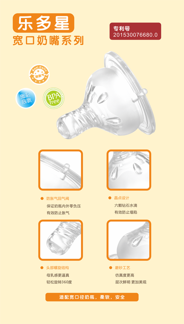 ROCA樂多星專利奶嘴