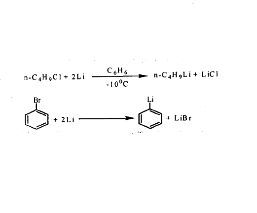 鹵代烴與金屬鋰作用