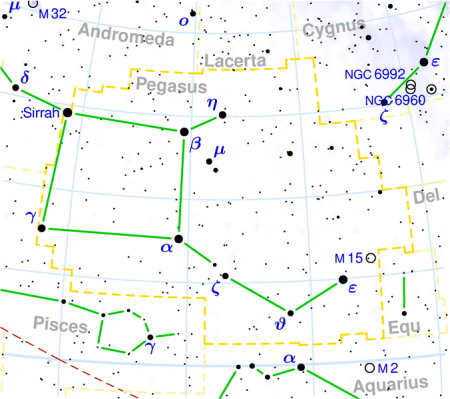 飛馬座星象圖