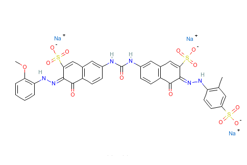 4-羥基-7-[[[[5-羥基-6-[（2-甲氧基苯基）偶氮]-7-磺基-2-萘基]氨基]羰基]氨基]-3-[（2-甲基-4-磺苯基）偶氮]-2