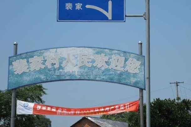 裴家村(浙江省衢州市衢江區周家鄉下轄村)