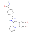 4-[4-（1,3-苯並二唑-5-基）-5-（2-吡啶基）-1H-咪唑-2-基]-苯醯胺水合物