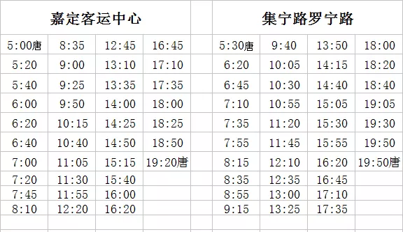 上海公交嘉唐華線