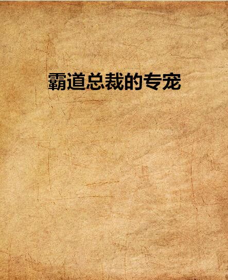 霸道總裁的專寵(流光三世創作的網路小說)