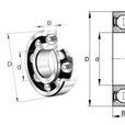 SKF 626-RS 軸承