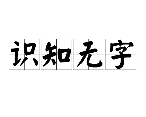 識知無字