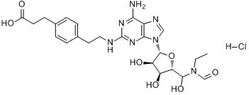 2-對（2-羧乙基）苯乙氨基-5\x27-N-乙基甲醯胺基腺苷鹽酸鹽水合物