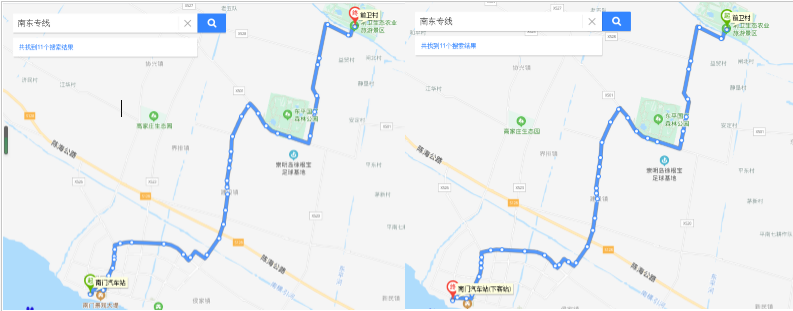 上海公交南東專線線路圖