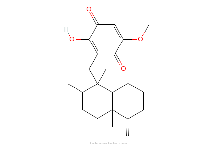 3-[（十氫-1Β,2Β,4AΒ-三甲基-5-亞甲基-1-萘基）甲基]-2-羥基-5-甲氧基苯醌