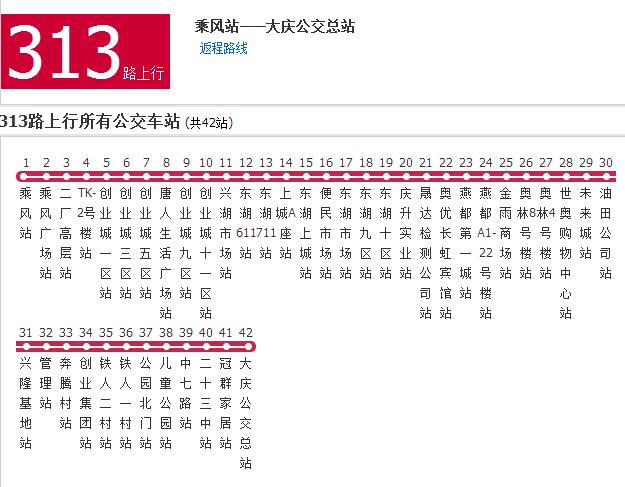 大慶公交313路