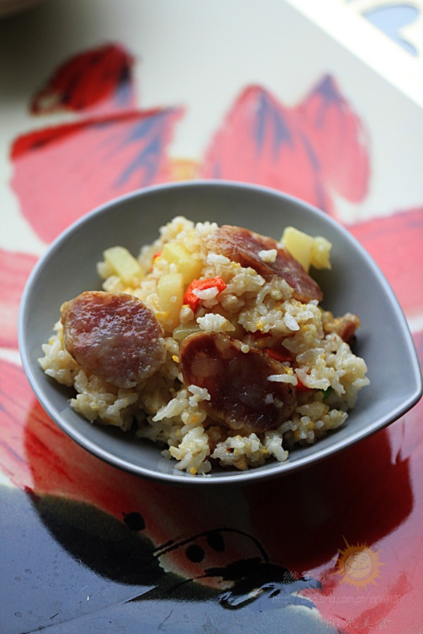 香腸土豆雜糧燜飯