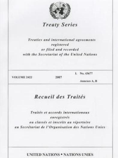 Treaty Series 2422 2007 I