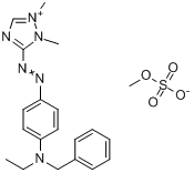 3-[[4-[乙基（苯甲基）氨基]苯基]偶氮]-1,2-二甲基-1H-1,2,4-三唑翁硫酸甲酯鹽