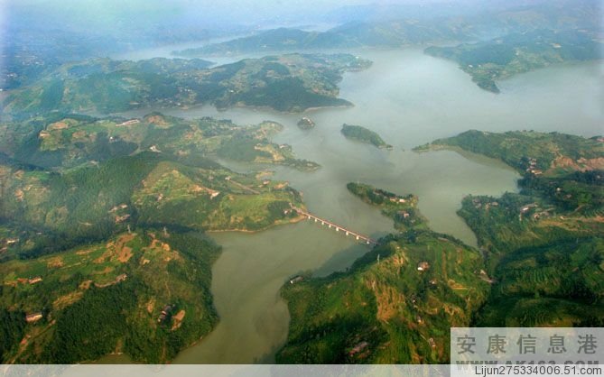 陝西安康流水鎮空中鳥