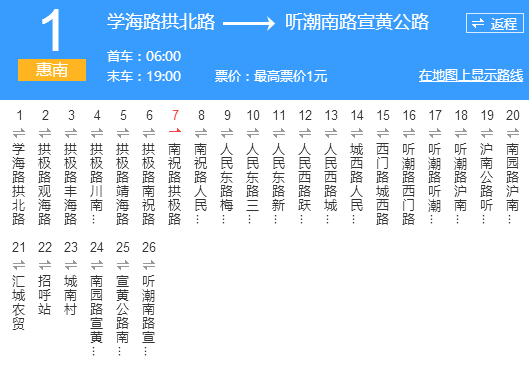 上海公交惠南1路