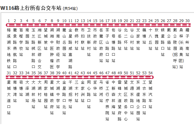 長沙公交W510路