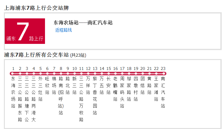 上海公交浦東7路