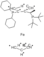 (R)-1-[(S)-2-（二環己基膦基）二茂鐵基]乙基二叔丁基膦