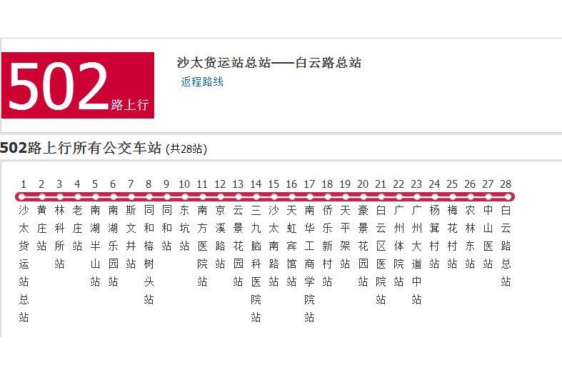 廣州公交502路