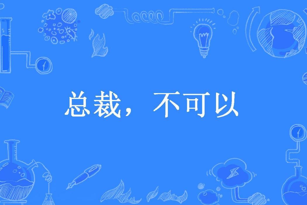 總裁，不可以(流連月所著小說)