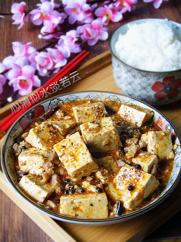 肉丁麻婆豆腐