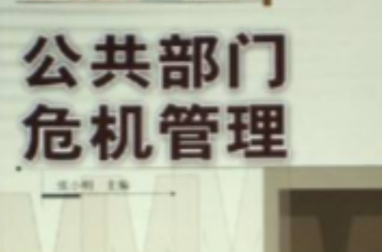 公共部門危機管理(2006年中國人民大學出版社出版圖書)