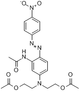 N-[5-[二[2-（乙醯氧基）乙基]氨基]-2-[（4-硝基苯基）偶氮]苯基]乙醯胺