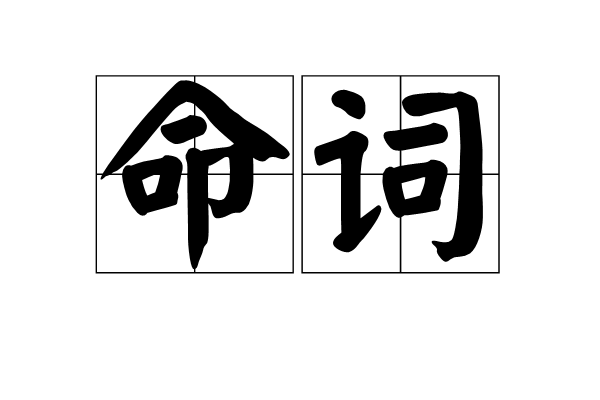 命詞