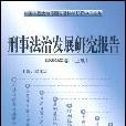 刑事法治發展研究報告（2003年卷·上冊）