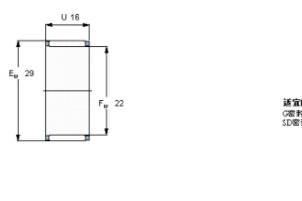 SKF K22x29x16軸承