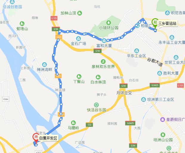 中山公交935路走向