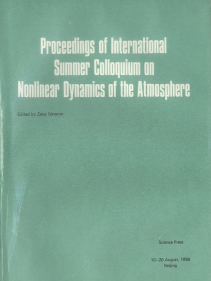 Proceedings of International Summer Colloquium on Nonlinear Dynamics of the Atmosphere