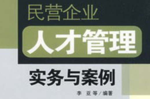 民營企業人才管理實務與案例