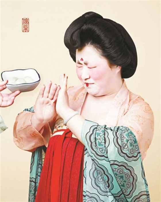 仕女湯圓圖