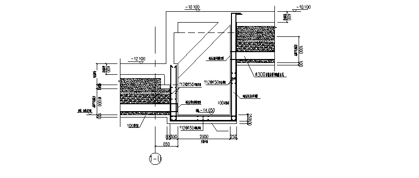 臨礦坑建築地下室導流盲溝排水系統施工工法