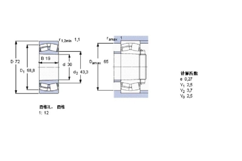 SKF 21306CCK軸承