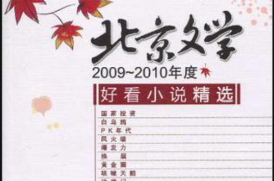 2009-2010年度北京文學好看小說精選