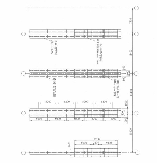 大跨度乾煤棚曲面鋼網架安裝用移動腳手架施工工法