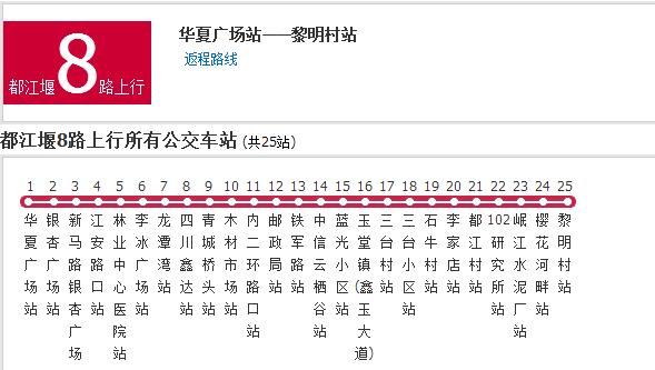 都江堰公交8路