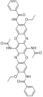 N,N\x27-（6,13-二乙醯氨基-2,9-二乙氧基-3,10-三苯並二惡嗪二基）二苯甲醯胺